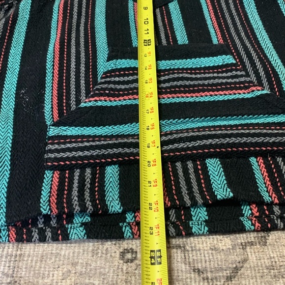Striped Original Senior Lopez Baja Beach Hoodie Size Small Surfer Beach Mexican - Picture 8 of 11